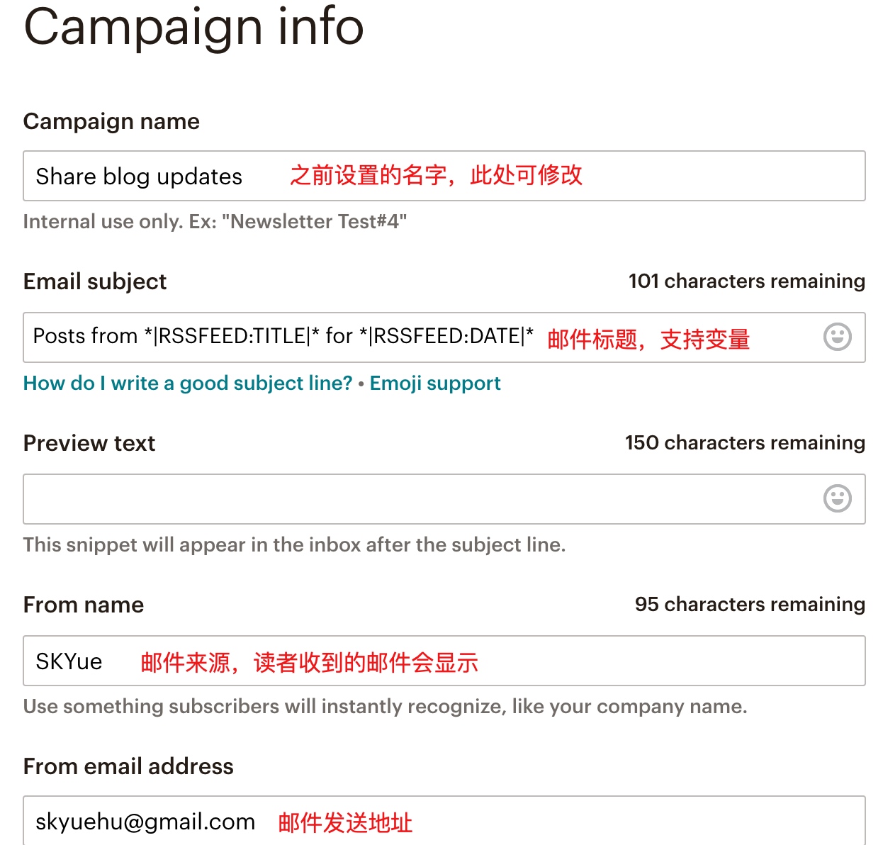 Campaign Info