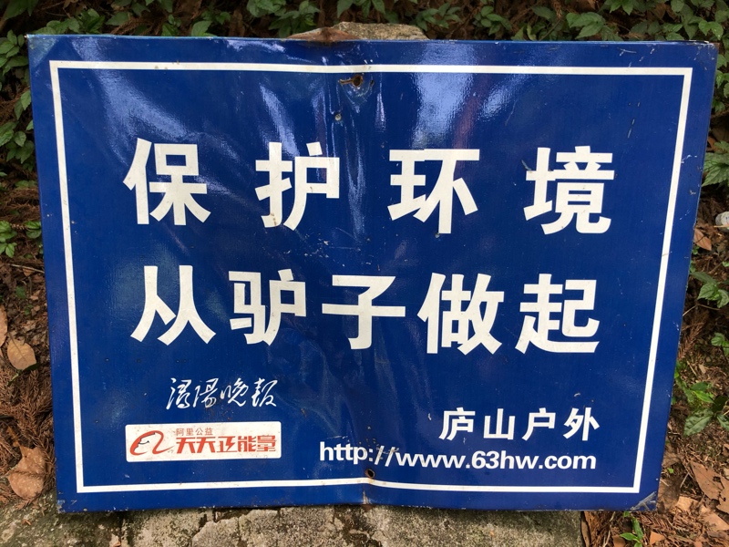 山道边发现的阿里公益