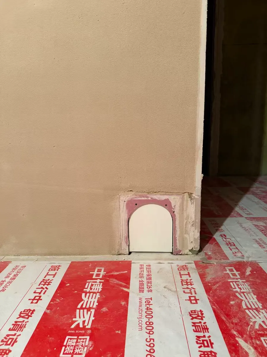 刷腻子前的上墙效果