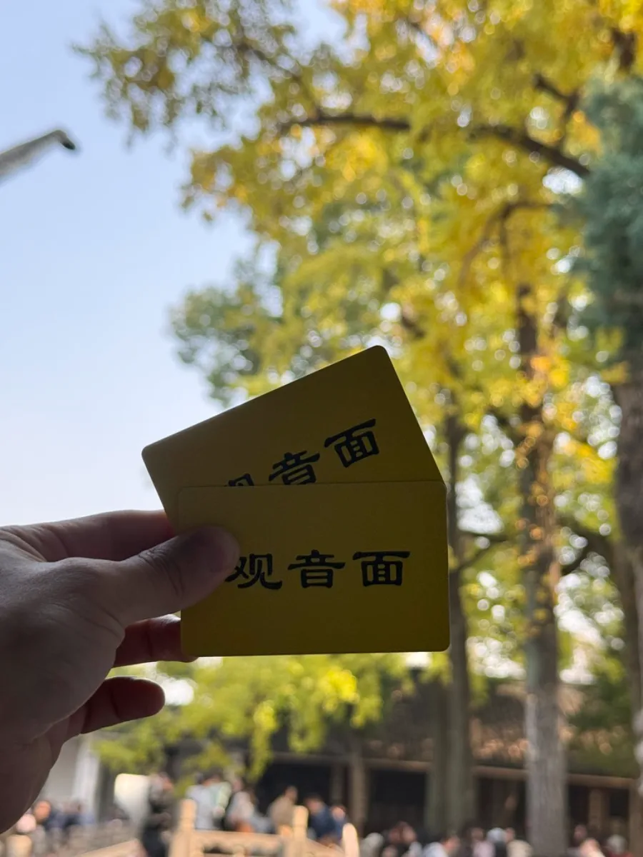 西园寺观音面用餐券,排队超长,但速度挺快